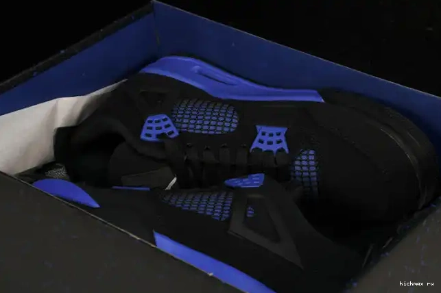 Cheap Kickmax CT8527-018 Jordan Retro Black 4 Game Royal 0519
